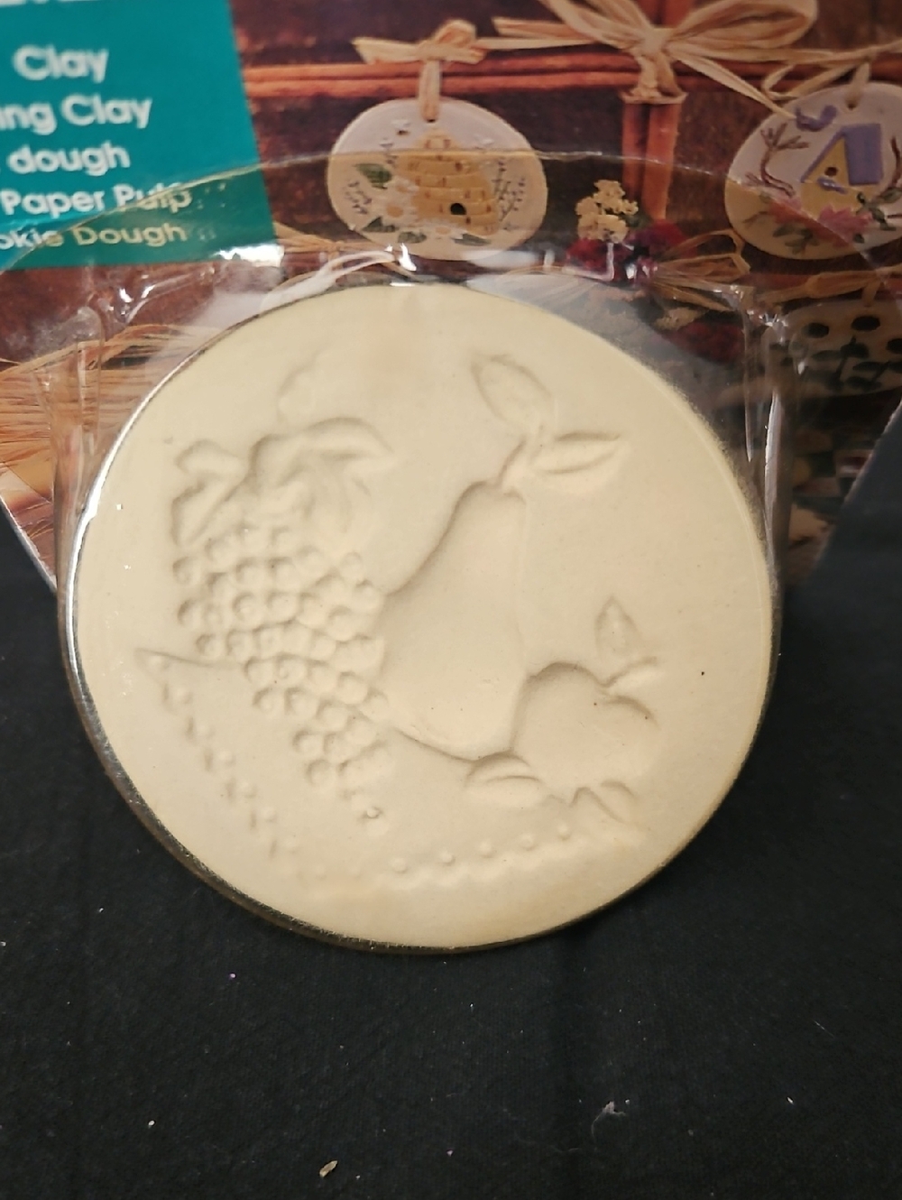 Darice Fruit Still Life Craft Stamp NOS Cookie Clay Pottery Embossing Tool